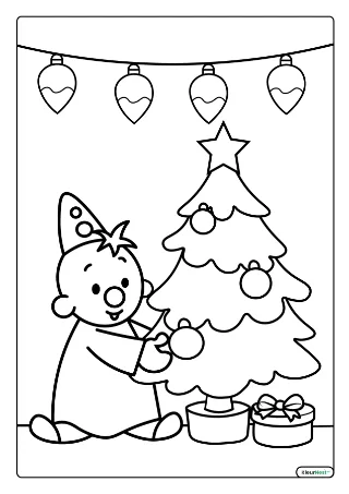 Bumba Kerst Kleurplaat kleurplaat — gratis printbare PDF